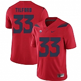 Arizona Wildcats 33 Nathan Tilford Red College Football Jersey Dzhi,baseball caps,new era cap wholesale,wholesale hats